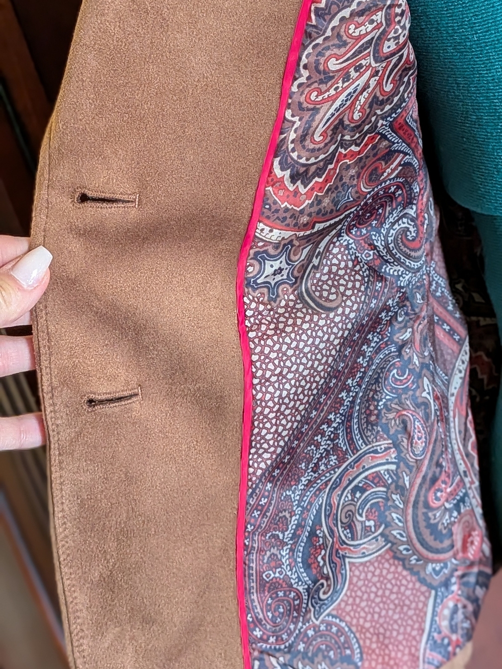 Tommy Hilfiger Brown Suede Blazer - Picture 5 of 9